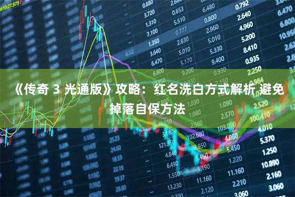 《传奇 3 光通版》攻略：红名洗白方式解析 避免掉落自保方法
