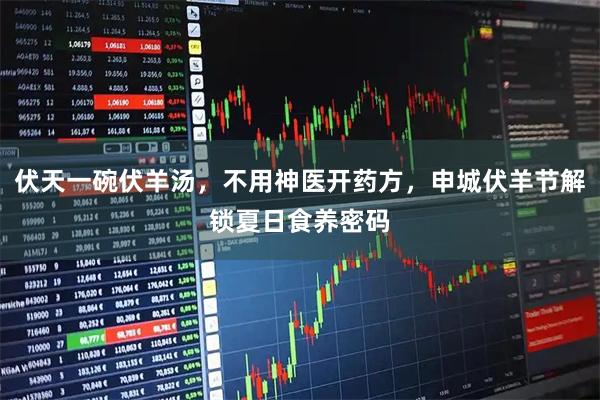 伏天一碗伏羊汤，不用神医开药方，申城伏羊节解锁夏日食养密码